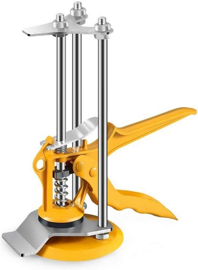 NIKTION Tile Lifting Adjuster Positioner Leveler Non-Magnetic Precision Level,Wall Tile Leveling Lifter Top Height Metal PP Yellow,Wall Leveling System Ceramic Tile Locator Tools for Floor - Image 1